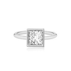 Gold Bezel Engagement Ring