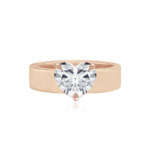 Load image into Gallery viewer, Large Diamond Shape Engagement Thick Gold Ring
