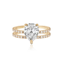 Load image into Gallery viewer, Diamond Double Pave Band Engagement Ring
