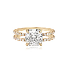 Load image into Gallery viewer, Diamond Double Pave Band Engagement Ring
