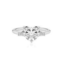 Load image into Gallery viewer, Diamond Gold Tapered Baguettes Engagement Ring
