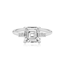 Load image into Gallery viewer, Diamond Gold Tapered Baguettes Engagement Ring
