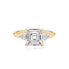 Diamond Pear Side Engagement Ring