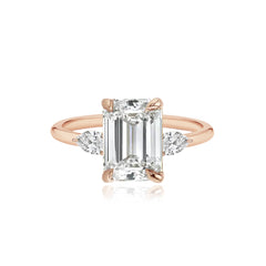 Diamond Pear Side Engagement Ring