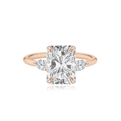 Diamond Pear Side Engagement Ring