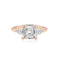 Diamond Pear Side Engagement Ring