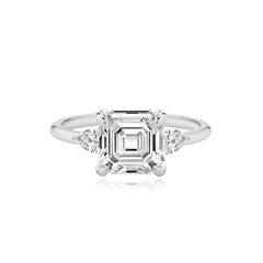 Diamond Pear Side Engagement Ring