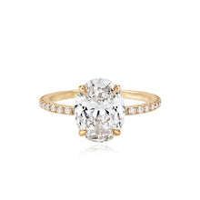 Load image into Gallery viewer, Pave Band Engagement Ring
