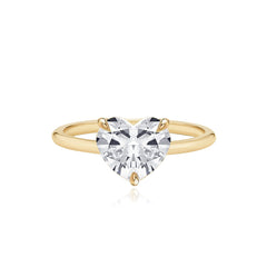 Gold Band Engagement Ring
