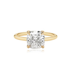 Gold Band Engagement Ring