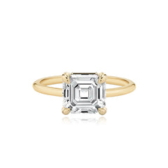 Gold Band Engagement Ring