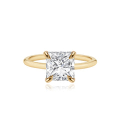 Gold Band Engagement Ring