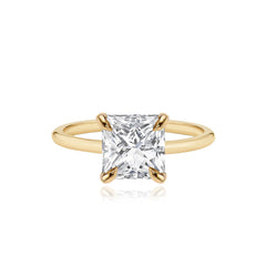 Gold Band Engagement Ring