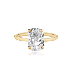 Gold Band Engagement Ring