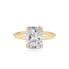 Gold Band Engagement Ring