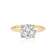 Gold Band Engagement Ring