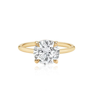 Diamond Gold Band Engagement Ring