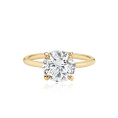 Gold Band Engagement Ring
