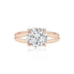 Diamond Gold Split Shank Engagement Ring
