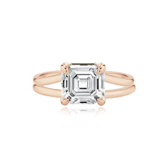 Diamond Gold Split Shank Engagement Ring