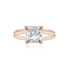 Diamond Gold Split Shank Engagement Ring