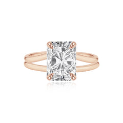 Diamond Gold Split Shank Engagement Ring