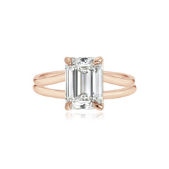 Diamond Gold Split Shank Engagement Ring