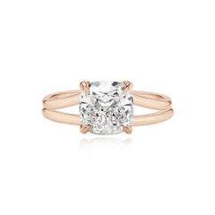Diamond Gold Split Shank Engagement Ring