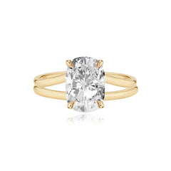 Diamond Gold Split Shank Engagement Ring