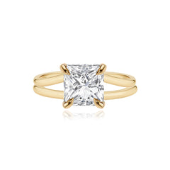 Diamond Gold Split Shank Engagement Ring