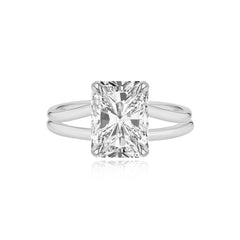 Diamond Gold Split Shank Engagement Ring