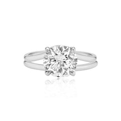 Diamond Gold Split Shank Engagement Ring