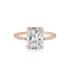 Diamond Pave Band Engagement Ring