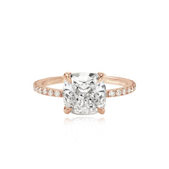 Diamond Pave Band Engagement Ring