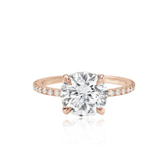 Diamond Pave Band Engagement Ring