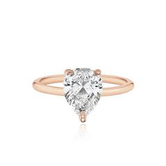 Gold Band Engagement Ring