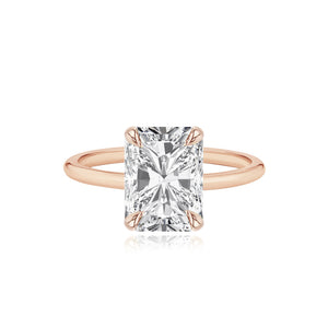 Diamond Gold Band Engagement Ring