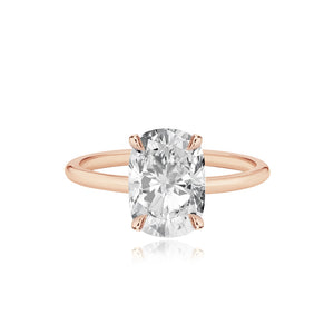 Diamond Gold Band Engagement Ring