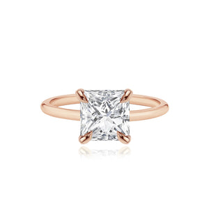 Diamond Gold Band Engagement Ring