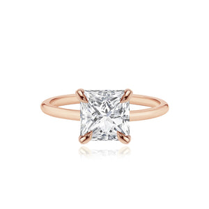 Large Diamond Shape Engagement Ring