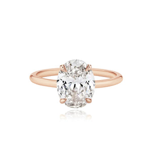 Diamond Gold Band Engagement Ring