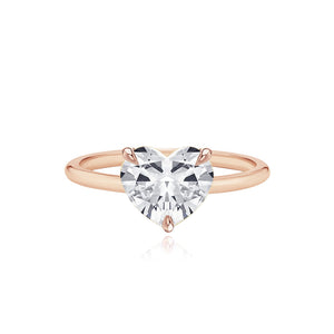 Diamond Gold Band Engagement Ring