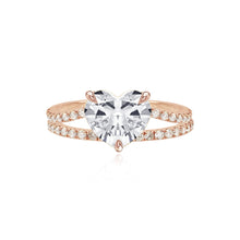 Load image into Gallery viewer, Diamond Pave Split Shank Engagement Ring
