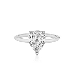 Gold Band Engagement Ring