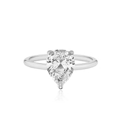 Gold Band Engagement Ring