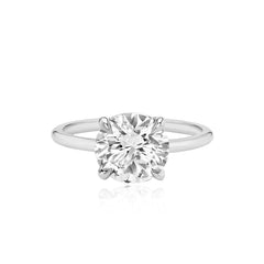 Gold Band Engagement Ring