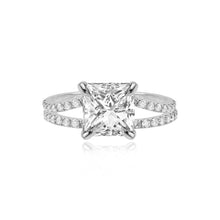 Load image into Gallery viewer, Diamond Pave Split Shank Engagement Ring
