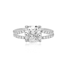 Load image into Gallery viewer, Large Diamond Pave Split Shank Engagement Ring
