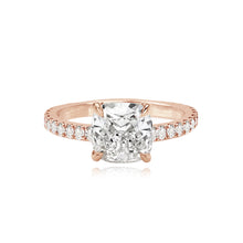 Load image into Gallery viewer, Large Diamond Thick Pave Band Engagement Ring
