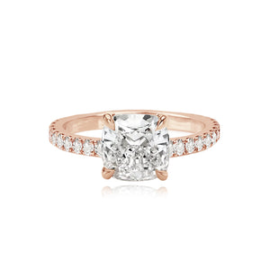 Diamond Thick Pave Band Engagement Ring